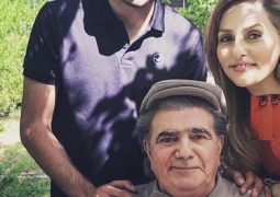 عکس جدید محمدرضا شجریان با همسر و فرزندش در باغ شخصی + تصویر